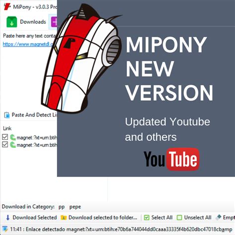 Independent update of the Portable Mipony 3.0.
